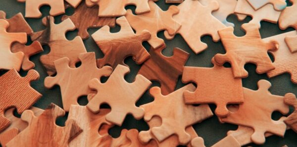 brown puzzle pieces